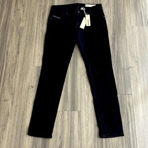 NWT WOMENS Diesel agrúpeme super slim skinny low waist stretch black size 30